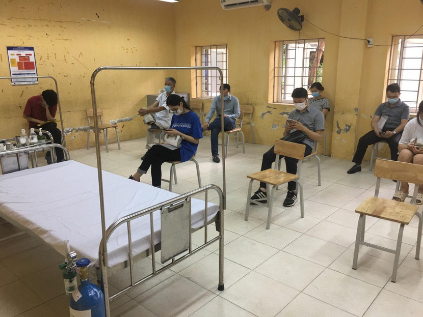 Điểm tiêm vaccine tại trường THPT Quang Trung