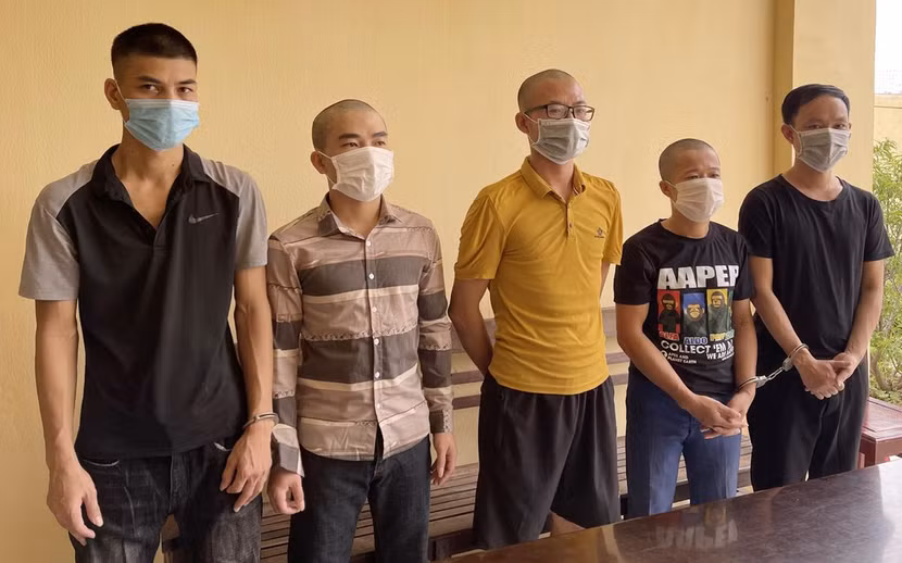 Các đối tượng bị bắt giữ