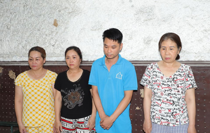 Các đối tượng bị bắt giữ Các đối tượng bị bắt giữ