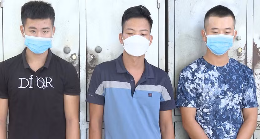 Nhóm đối tượng bị bắt giữ