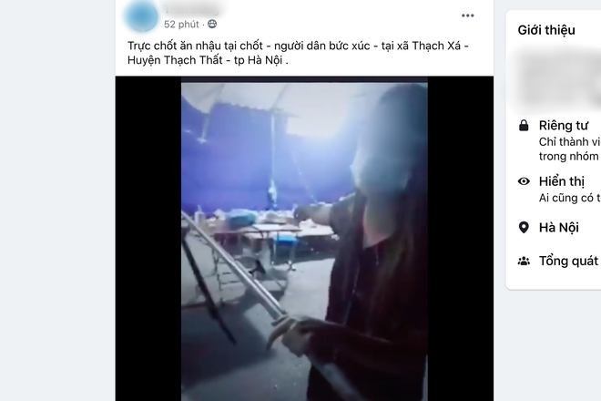 Hình ảnh được người dân đăng tải lên mạng xã hội