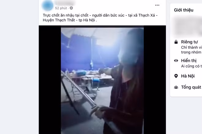 Hình ảnh được người dân đăng tải lên mạng xã hội