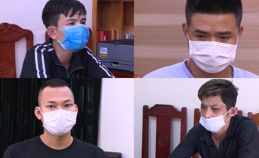 Các đối tượng bị bắt giữ