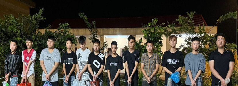 Nhóm thanh niên mang theo hung khí gây rối trật tự công cộng