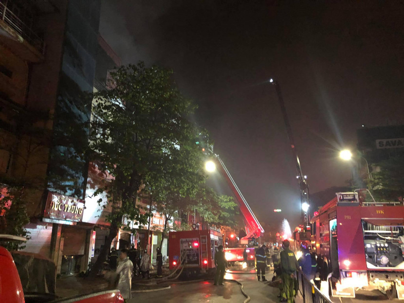 Hiện trường nơi xảy ra vụ cháy