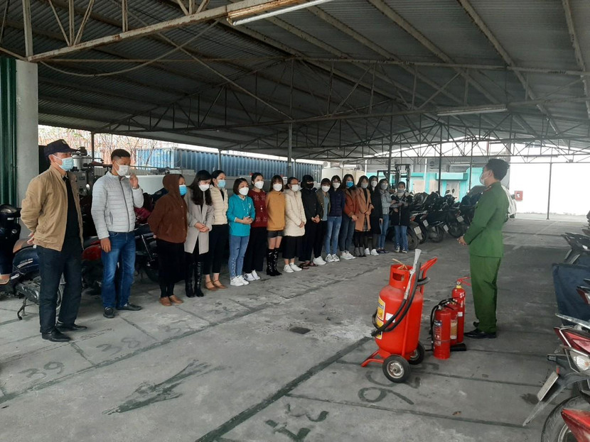 Thực tập phương án chữa cháy tại khu công nghiệp