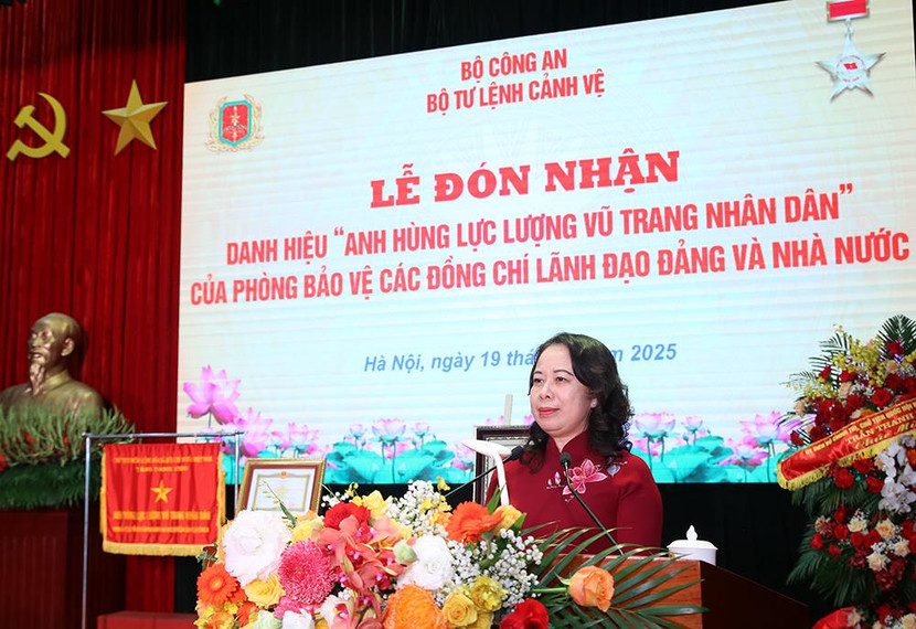 Phó Chủ tịch nước Võ Thị Ánh Xuân phát biểu tại buổi Lễ