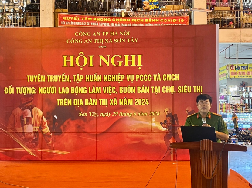 Thượng tá Nguyễn Đức Thành, Phó trưởng CATX Sơn Tây, Giảng viên các lớp tập huấn