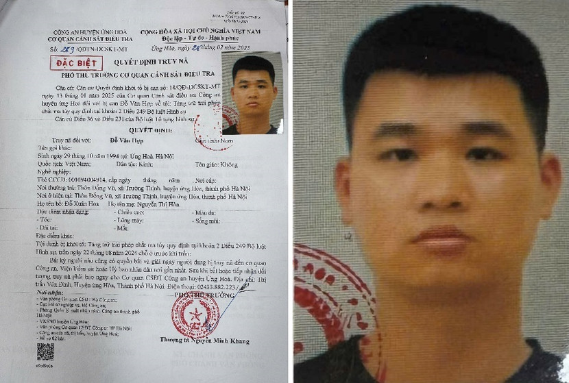 Truy nã Đỗ Văn Hợp Truy nã Đỗ Văn Hợp