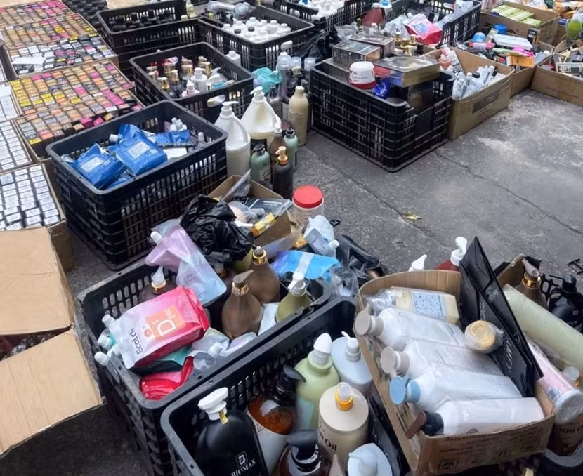 Lực lượng chức năng đã tạm giữ toàn bộ số hàng hóa