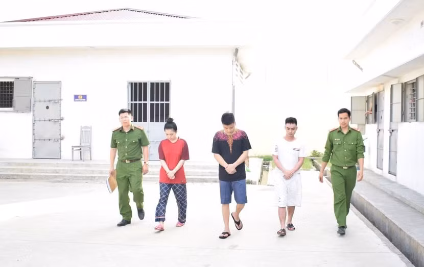 Nhóm đối tượng bị bắt giữ