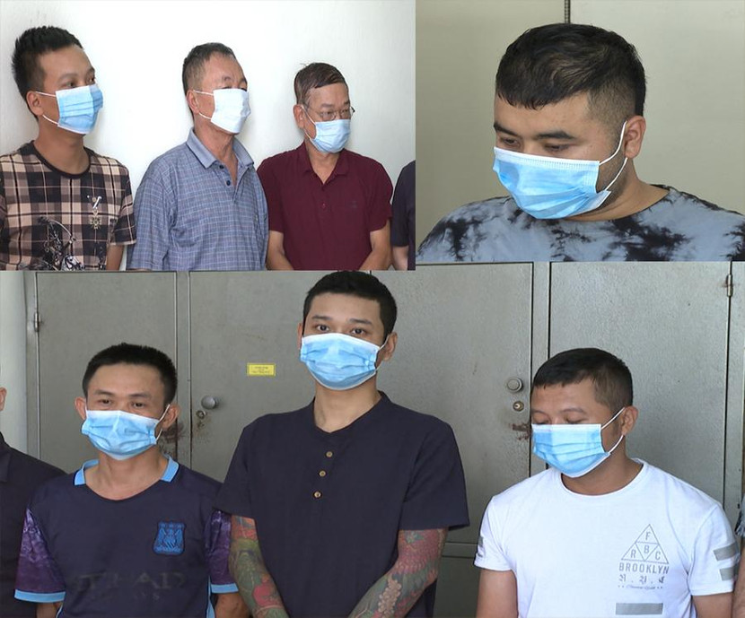 Các đối tượng bị bắt giữ