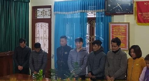 Các đối tượng bị bắt giữ