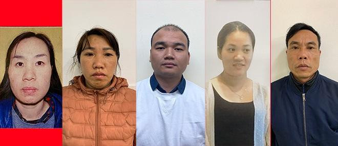 Các đối tượng bị khởi tố Các đối tượng bị khởi tố