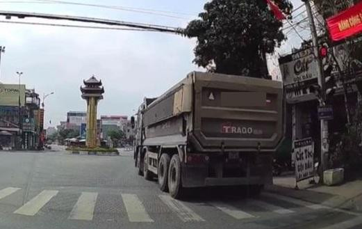 Hình ảnh chiếc xe tải vi phạm
