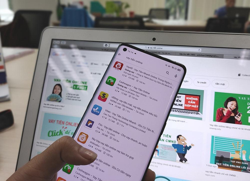 Xuất hiện nhiều app vay tiền online Xuất hiện nhiều app vay tiền online