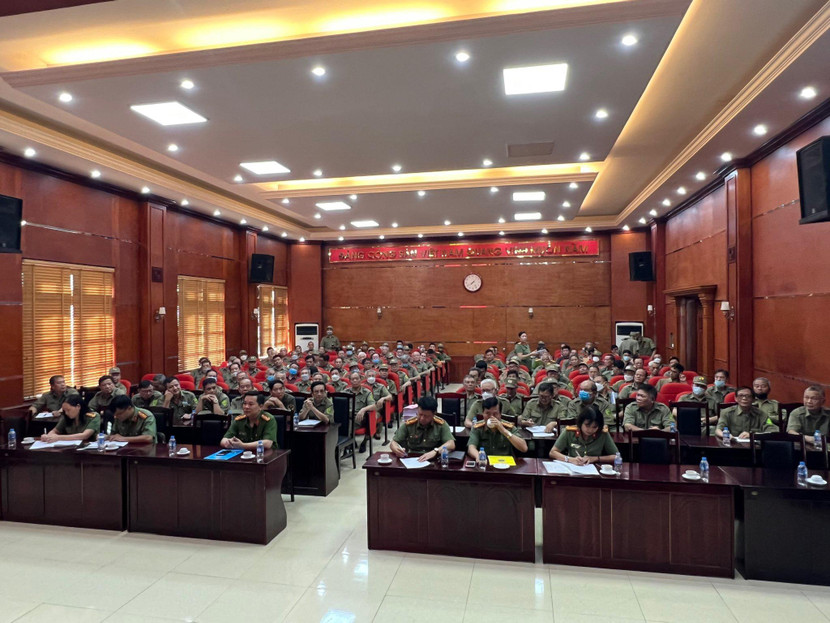 Lớp tập huấn bồi dưỡng pháp luật, nghiệp vụ cho lực lượng bảo vệ dân phố năm 2022