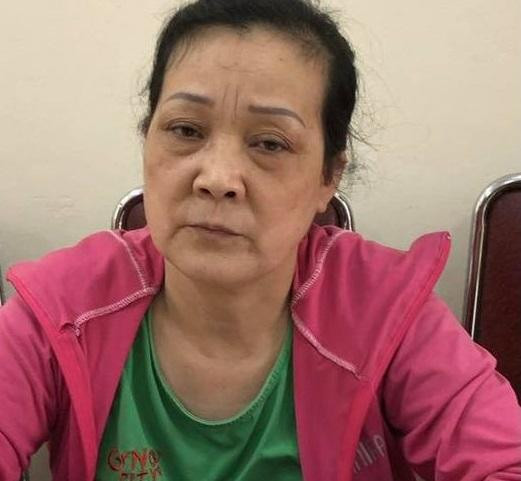 Đối tượng Lại Thị Phượng bị bắt giữ