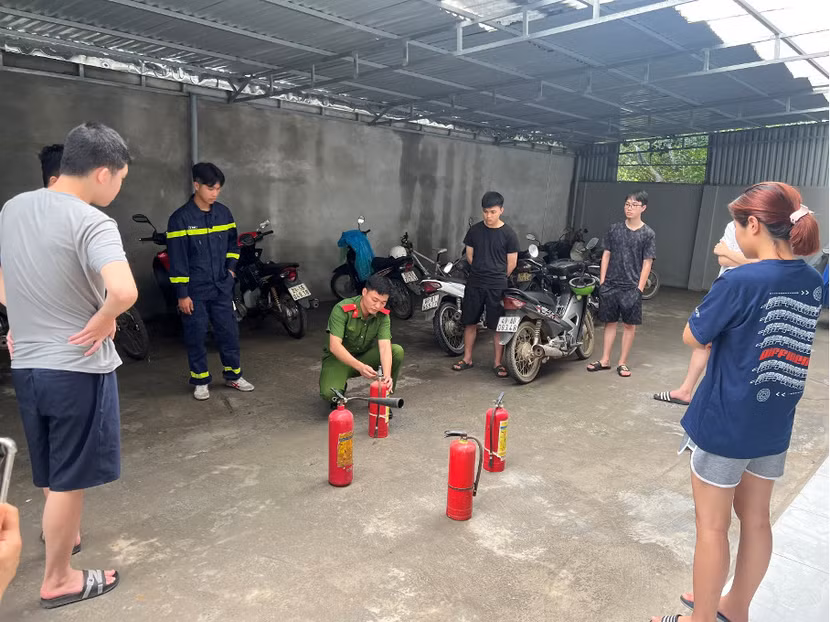 Hướng dẫn người thuê trọ kỹ năng sử dụng phương tiện PCCC