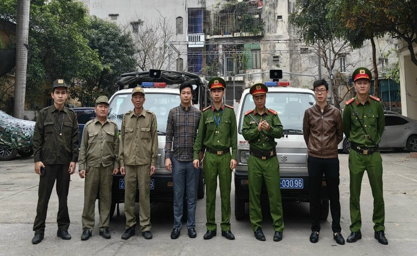 Phường Nhân Chính ra quân đảm bảo trật tự an toàn giao thông trên địa bàn