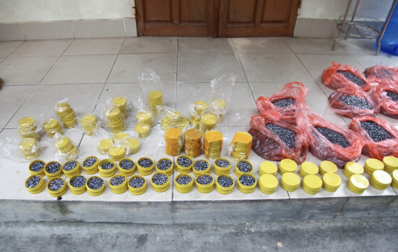 123.000 viên đạn chì bị cơ quan công an thu giữ