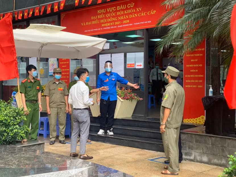 Điểm bầu cử tại quận Hoang Mai, Hà Nội Điểm bầu cử tại quận Hoang Mai, Hà Nội