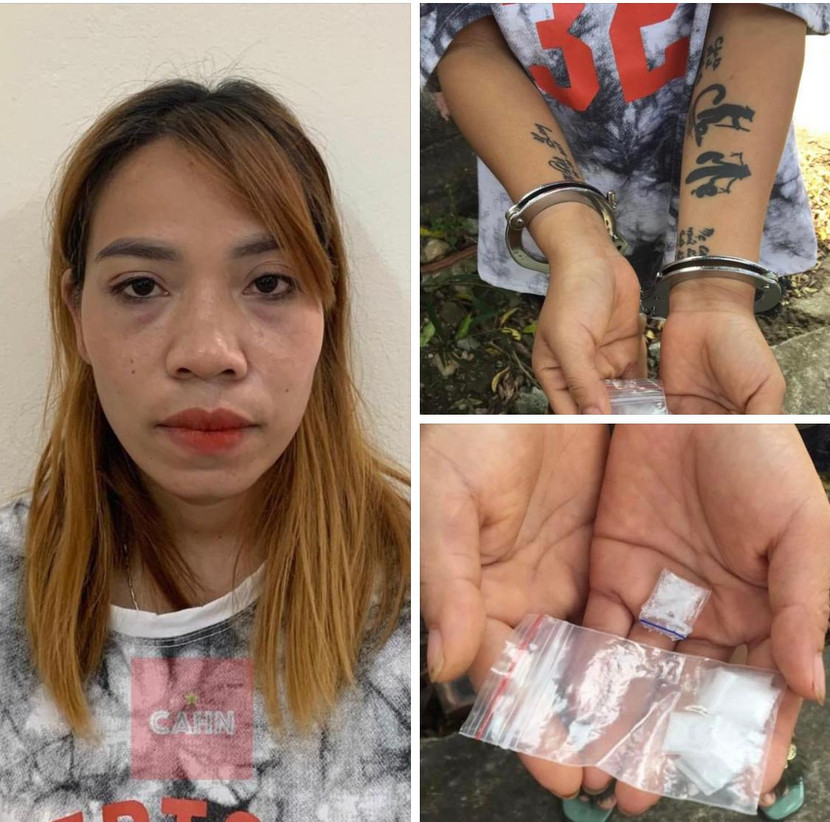 Đối tượng Đào Thị Nga cùng tang vật