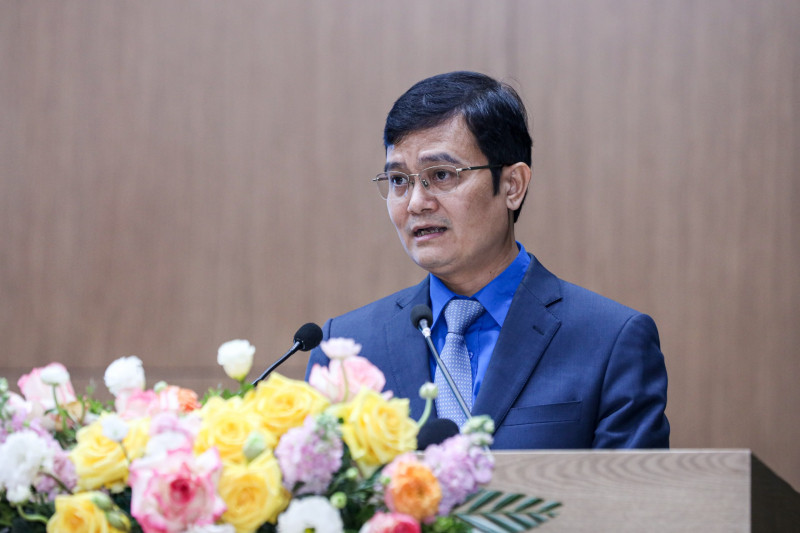 Bí thư thứ nhất Trung ương Đoàn Bùi Quang Huy phát biểu tại hội nghị Bí thư thứ nhất Trung ương Đoàn Bùi Quang Huy phát biểu tại hội nghị