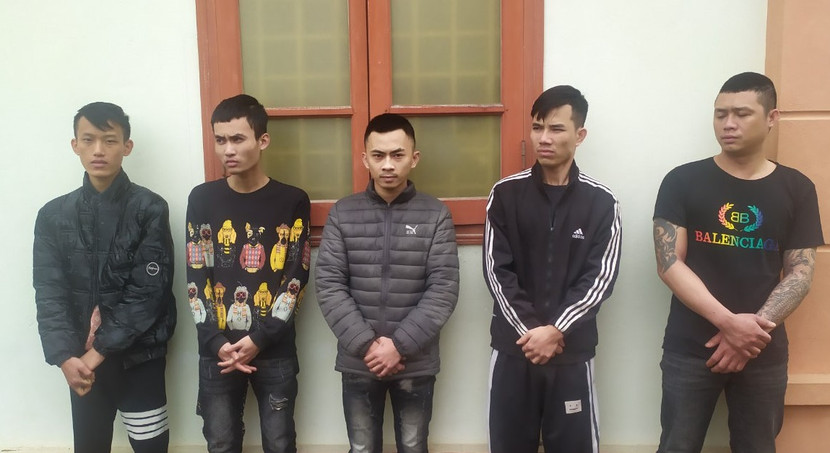 Nhóm đối tượng bị bắt giữ