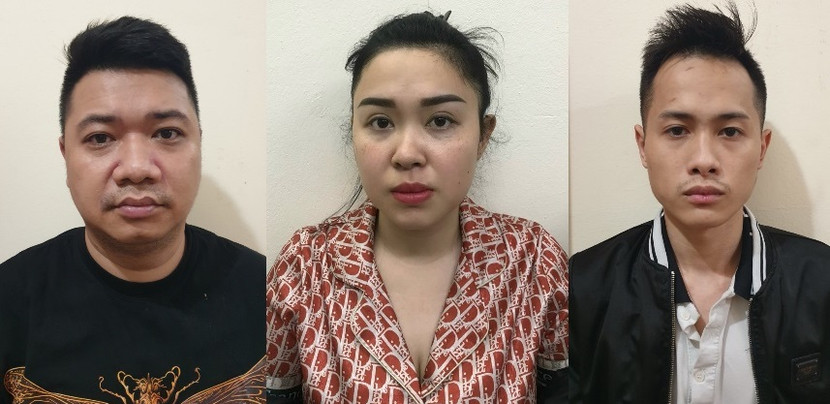 Các đối tượng bị bắt giữ