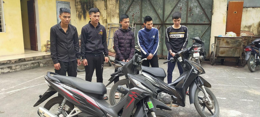 Các đối tượng bị bắt giữ