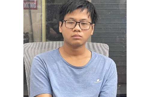 Đối tượng Nguyễn Thành Trung bị bắt giữ