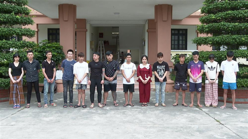 Nhóm đối tượng bị bắt giữ