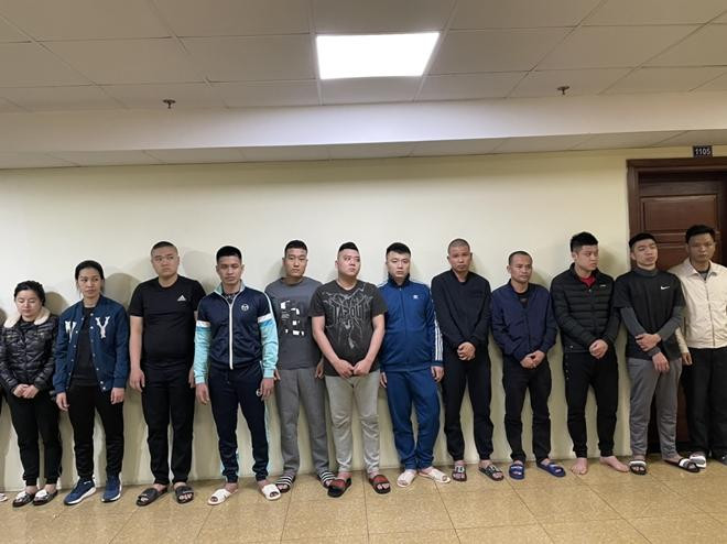 Các đối tượng bị bắt giữ