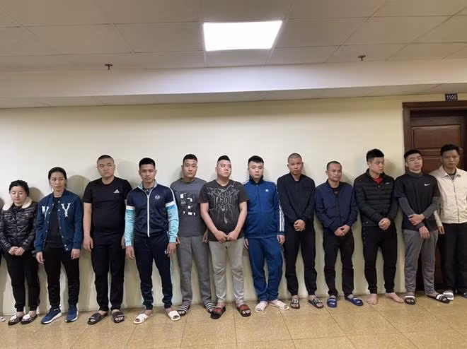 Các đối tượng bị bắt giữ