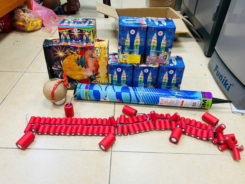 Các tang vật bị thu giữ