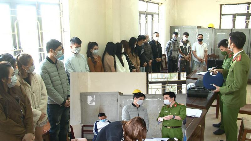 Cơ quan Công an phát hiện 17 nam nữ tụ tập sử dụng ma túy