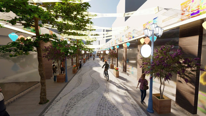 Hình ảnh tuyến phố ẩm thực được lát đá lòng đường tạo điểm nhấn Hình ảnh tuyến phố ẩm thực được lát đá lòng đường tạo điểm nhấn