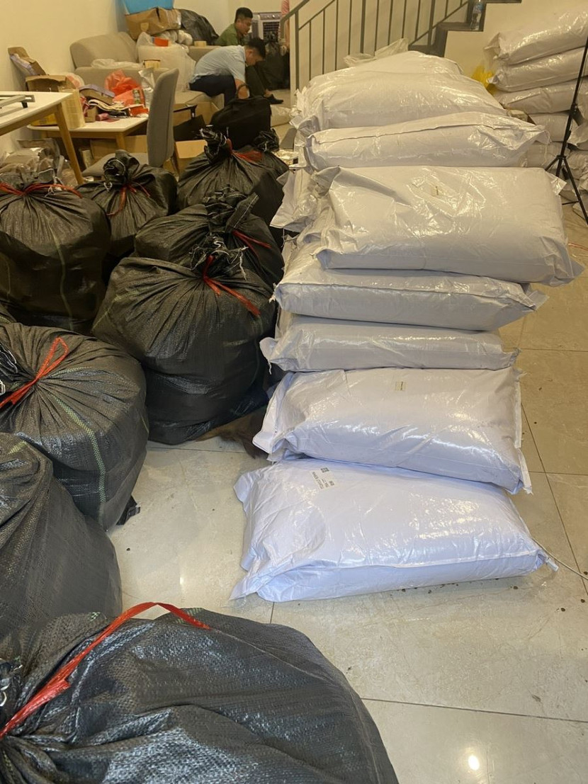 Các tang vật bị thu giữ