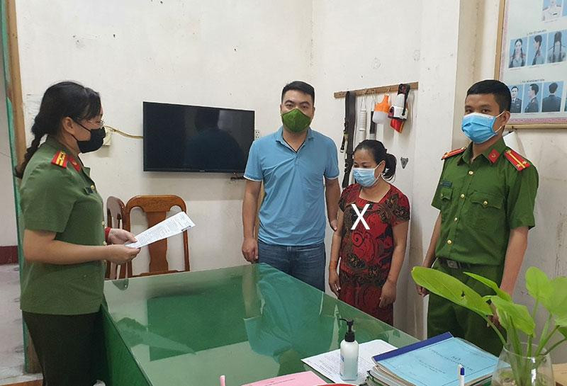 Đối tượng Nguyễn Thị Thảo bị bắt giữ