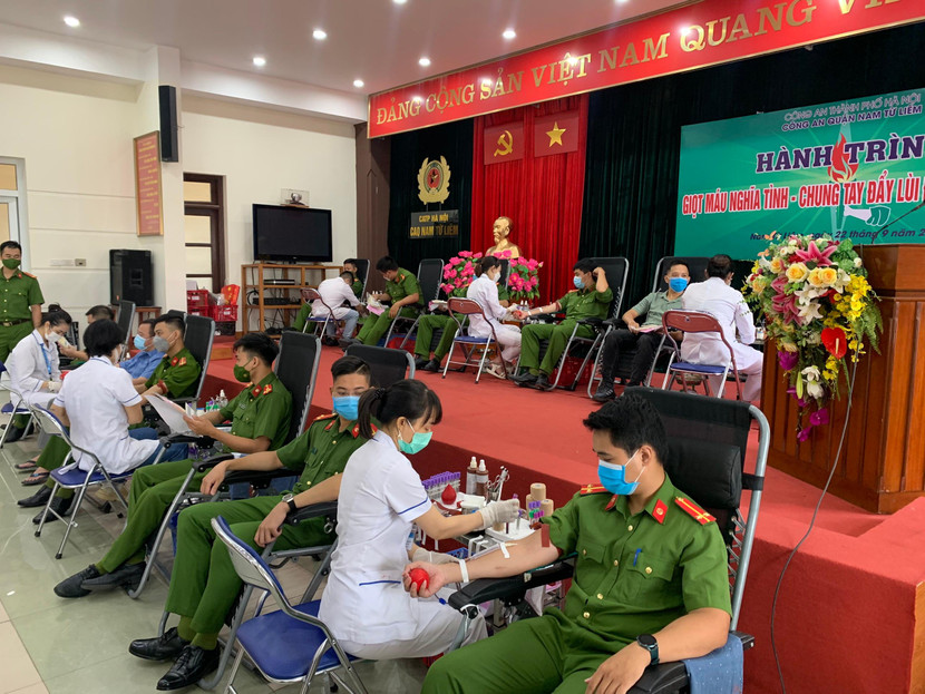 Những hình ảnh ghi nhận tại buổi hiến máu tình nguyện