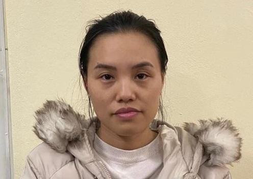 Đối tượng Ngọc Anh bị bắt giữ