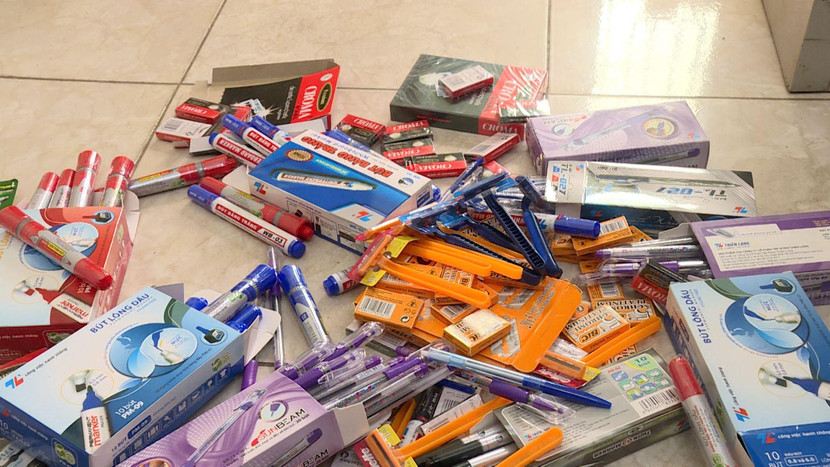 Các tang vật bị thu giữ Các tang vật bị thu giữ