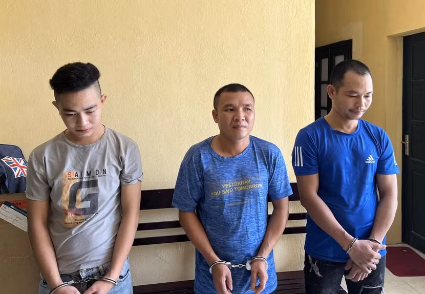 Nhóm đối tượng bị bắt giữ