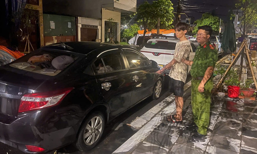 Đối tượng Lê Hoàng Hải bị bắt giữ Đối tượng Lê Hoàng Hải bị bắt giữ