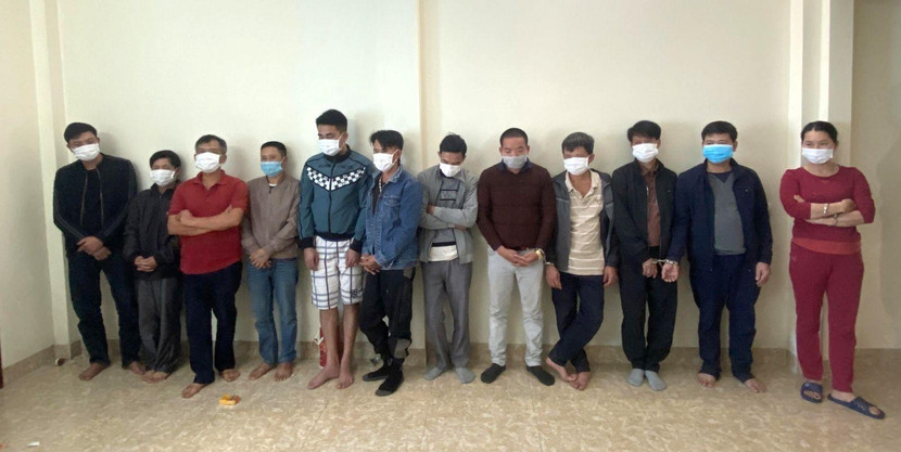 Nhóm đối tượng đánh bạc bị bắt giữ Nhóm đối tượng đánh bạc bị bắt giữ