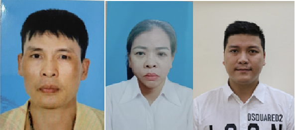 Các đối tượng bị bắt giữ