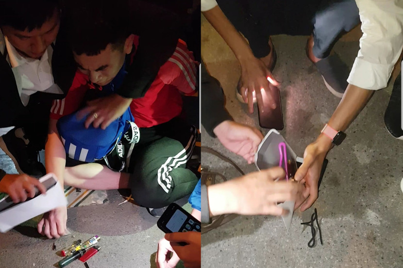 Đối tượng cùng tang vật bị bắt giữ Đối tượng cùng tang vật bị bắt giữ