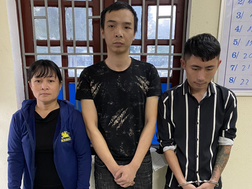 Nhóm các đối tượng bị bắt giữ