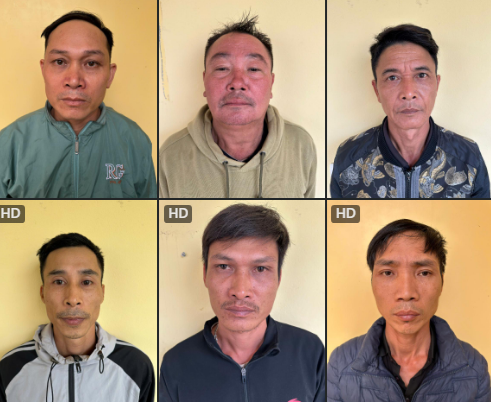 Các đối tượng bị khởi tố...